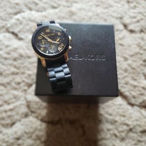 Michael Kors Black and Gold Watch